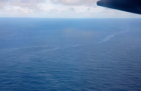 oil slick believed to be from flight 447