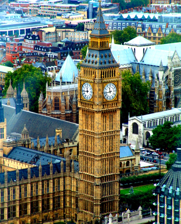 Big Ben in the Palace of Westminister