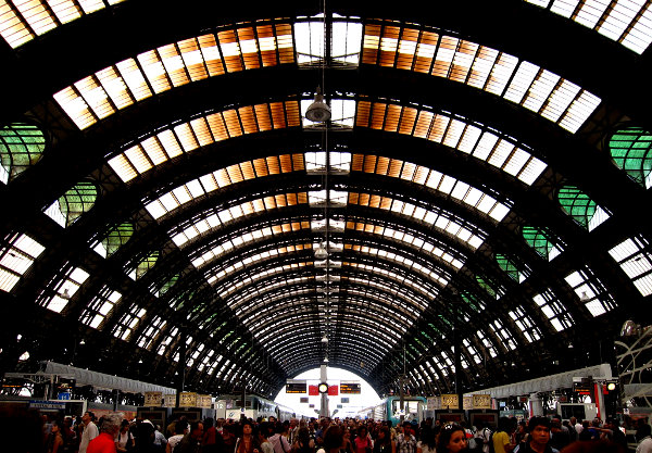 train station in Milan (Italy)