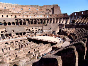 inside the Colosseum