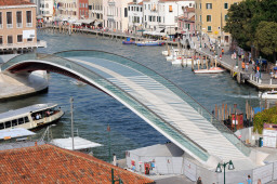 Constitution Bridge in Venice, Italy