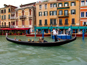 Gondola ride on Venice's Grande Canal